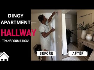 Narrow Hallway Decor |Transforming your ugly RENTAL hallway(2025)!#DIYHomeDecor #InteriorDesign