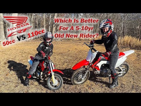 Best Dirt Bike For Kids 5-12yrs old - CRF50 vs CRF110 Video