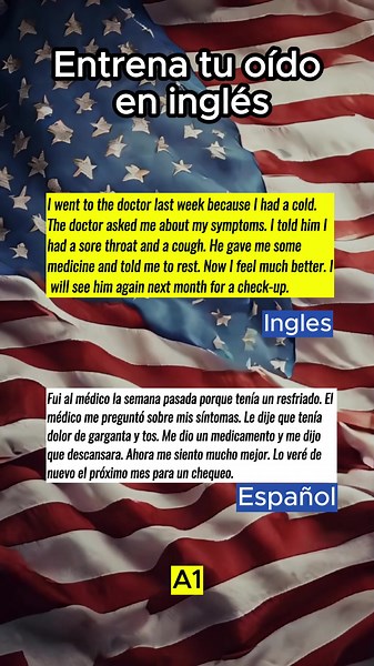 Practica tu inglés con nuestros ejercicios de listening. Si quieres mejorar tu inglés, dale like y no olvides seguirme.