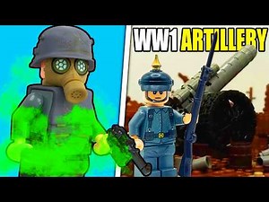 I built a LEGO WW1 German Army ARTILLERY Trench Defense!