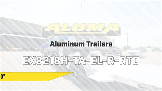 The Aluma EX8218H-TA-EL-R-RTD car hauler comes with a 40" spread axle and removable fenders. #alumalife #aluma #uniqueclassiccars . . . #RemovableFenders #MadeInTheUSA #SportsCar #UTV #Fall #SupportLocal | CappsTrailers.com