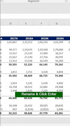 How to Rename an Excel Worksheet without Using a Mouse