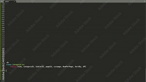 Asp Programming Language Source Code Typing Effect. Asp Programmer Ticker Colored Commands Editor Screen. Network Development Technology Education. Brown Background. Stock Video