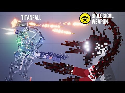 Titanfall Mech vs Biological Weapon - People Playground 1.22.3