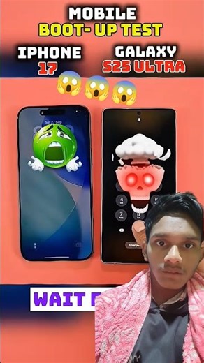 ⚡ ☠️ IPHONE 17 VS SAMSUNG GALAXY S25 ULTRA BOOT_SPEED TEST!! #shorts #viral