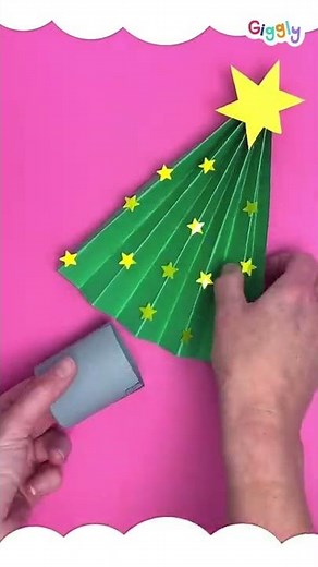 How to make 3D paper Christmas trees