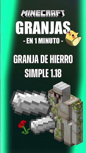 Minecraft 1.18: Simple Iron Farm in 1 Minute (400/h) - Short Tutorial