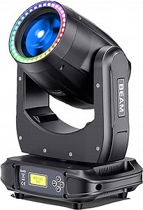 150W Moving Head Lights DJ Lights RGBW Spotlights 17 Gobos 13 Colors 16 Channels DMX 512 with Sound Activated for Stage Lighting Wedding Party