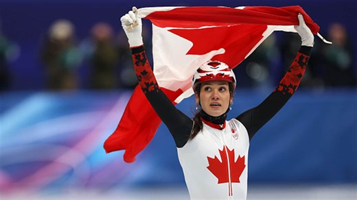 Canada’s Sarault wins Olympic silver in 1000m short-track speedskating