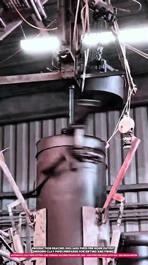 Automatic Clay Pipe Cutting and Forming Machine Producing 300–600 Pipes Per Hour with 100–300 mm