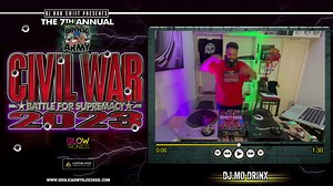 PRELIMS DJ Mo Drinx Total Score = 32.5 Judge: Selecta Monty Technicality: 4 Presentation: 4 Originality: 3 Overall Score: 11 Comments: Mo Drinx rushes the "battle anybody" part at parts which make it loose but it was a good start. A decent scratch section but you rushed it at about 20 secs so we heard the pullback. Good body tricks. There are so many "Rock The Bells" routines that exist, Rob Swift has done one, you gotta study them all and try to figure out what you can do differently. Otherwise