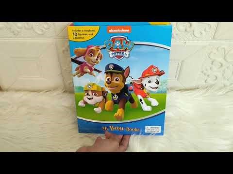 My Busy Book Paw Patrol includes a Storybook, 10 Toy Figurine