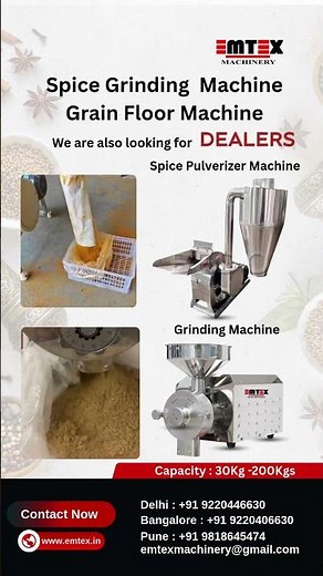 Spice Grinding Machines || Spice Pulverizer Machines
