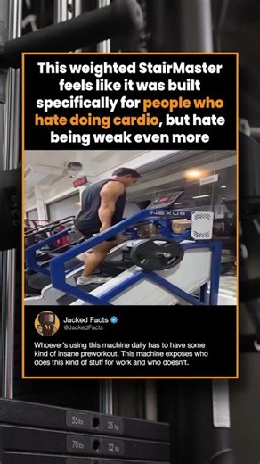 This weighted StairMaster feels like it was built specifically for people who hate doing cardio