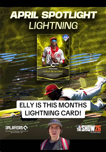 Your April Lightning Card! Elly and Chipper on the same day. Insane #mlbtheshow26 #mlbtheshow #greenscreen
