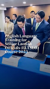 English Language Training for Senior Laotian Officials (ELTSLO) 2023