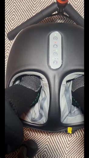 Nekteck Shiatsu Foot Massager Machine with Soothing Heat, Deep Kneading Therapy, Air Compression, Improve Blood Circulation and Foot Wellness Brown