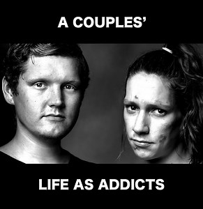 Soft White Underbelly interview and portrait of Megan and Matt, a couple who are on Skid Row and have transitioned from heroin addiction to Fentanyl addiction. | Soft White Underbelly