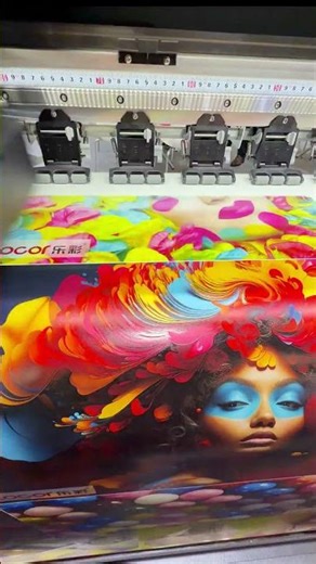 4-head EcoSolvent Printer for printing vinyl and banners. Faster speed, more vibrant colors