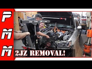 Lexus IS300 1UZ Swap Pt1 2JZ engine removal
