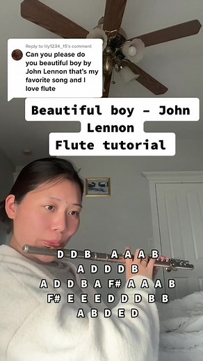 Beautiful Boy Flute Tutorial | RuyaFlute | Sheet Music