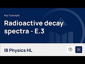 Radioactive Decay Spectra [IB Physics HL]