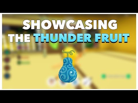 THUNDER FRUIT SHOWCASE! Anime Fighting Simulator