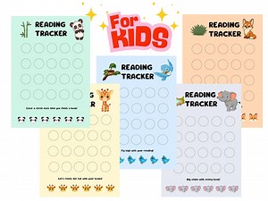 Animal Reading Tracker Printable: Fun Reading Log Chart for Kids (PDF Download) - Etsy