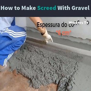 1.1M views · 8.8K reactions | How to Make Screed With Gravel? | Workers TV | Facebook