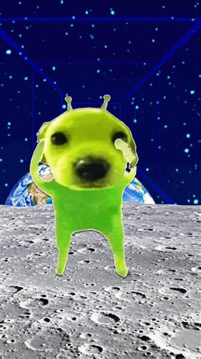 alien dog is not innocent #shorts #memes #funny #moon