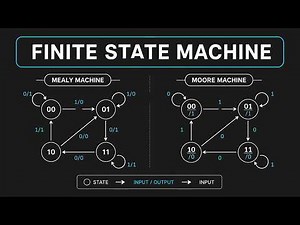 Finite State Machine Explained | Moore And Mealy Machines | State Table & State Diagram