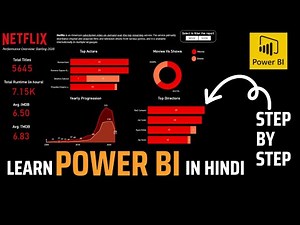 Power BI Tutorial for Beginners in Hindi | Netflix Dashboard in Power BI