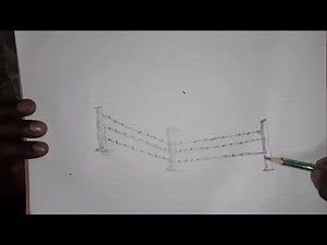 Simple Drawing of a Fence.