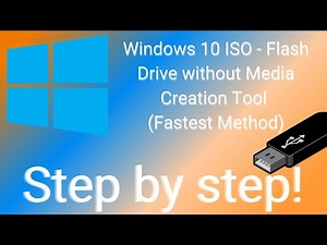 Windows 10 ISO to Flash Drive without Media Creation Tool (fastest and safest method)