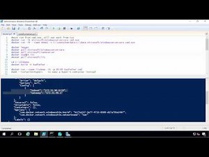 Demo of Containers and Docker on Windows Server