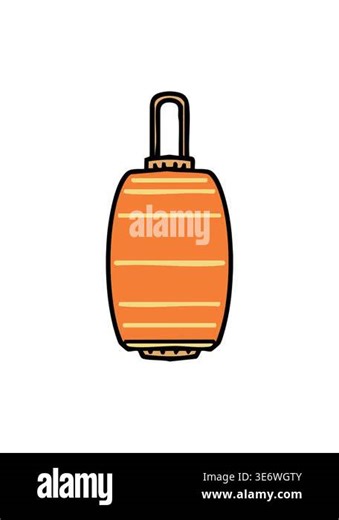 pressure popping animation of traditonal japanese paper lantern hanging Stock Video Footage - Alamy