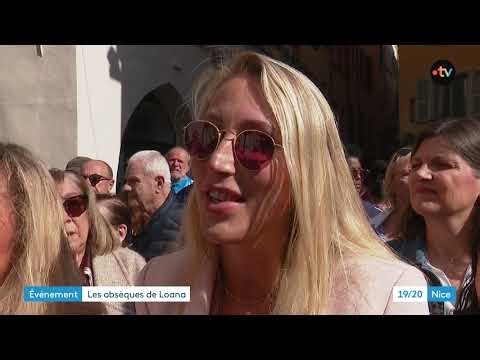L'adieu en rose et blanc à Loana à Nice