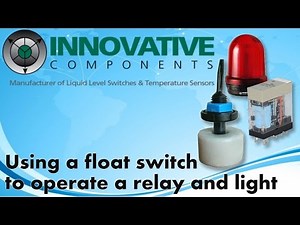 Using a relay and float switch to operate a light