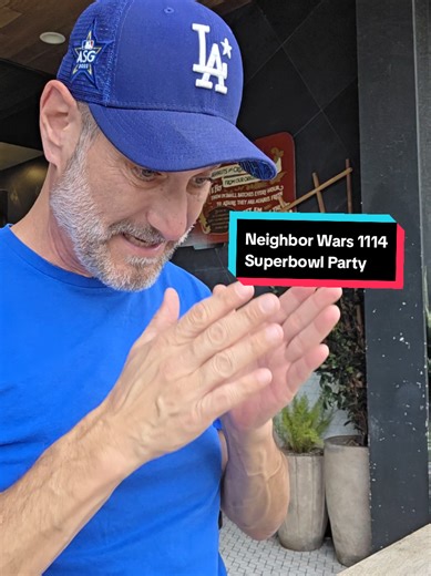 My neighbor's getting punked if his superbowl party gets out of hand #neighbors #superbowl #party #celebrity