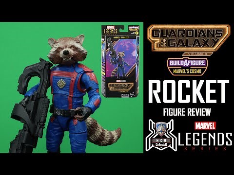 Marvel Legends ROCKET RACCOON Guardians of the Galaxy Vol 3 Cosmo BAF Wave MCU Figure Review