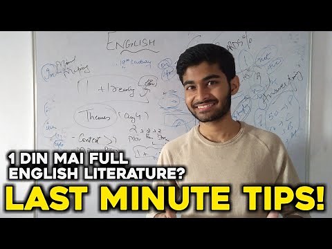 How To Complete English Literature in 1 Day? Last Minute Tips : Class 10 ICSE