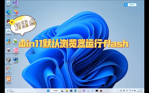win11使用默认浏览器运行flash插件