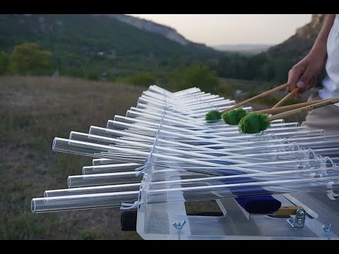 J.S. Bach- Suite No.3 in D major, Air, on Svaritanum crystalophone by Pavel Chizhik - crystal harp