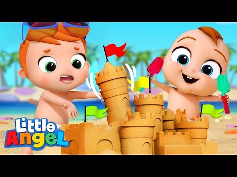 Sandcastle Competition | Little Angel Kid Songs And Nursery Rhymes