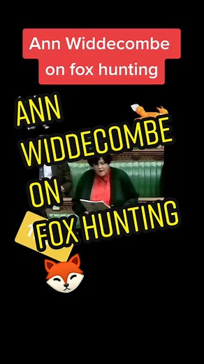 Ann Widdecombe Speech on Fox Hunting in the UK Parliament