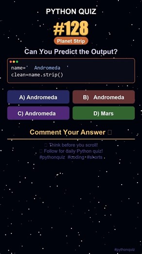 Python Quiz #128 — Can You Predict the Output? #shorts #python