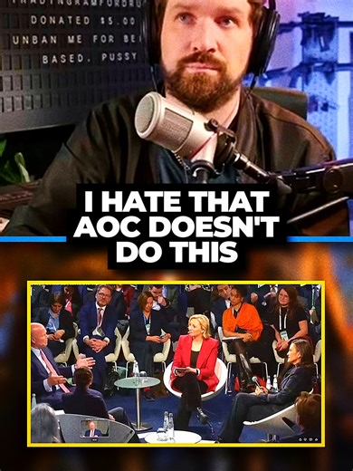 If politicians are going to these talks, they NEED to be adversarial! #destiny #fyp #politcs #aoc