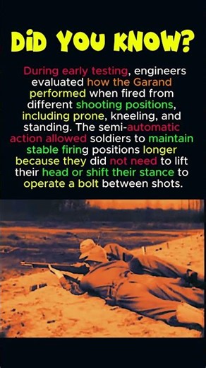 The Garand’s Recoil Was Revolutionary #M1Garand #WWIIWeapons #MilitaryFacts #JohnGarand