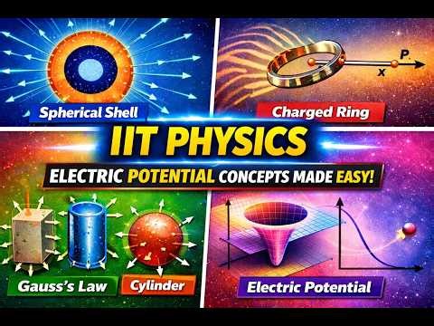 📘⚡ IIT Physics ⚡ Electric Potential | Charged Shells, Sheets & Metal Spheres | 🔥📘🔋
