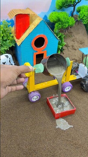 diy tractor mini Handpump project | mini construction machine Video | #shorts #youtubeshorts